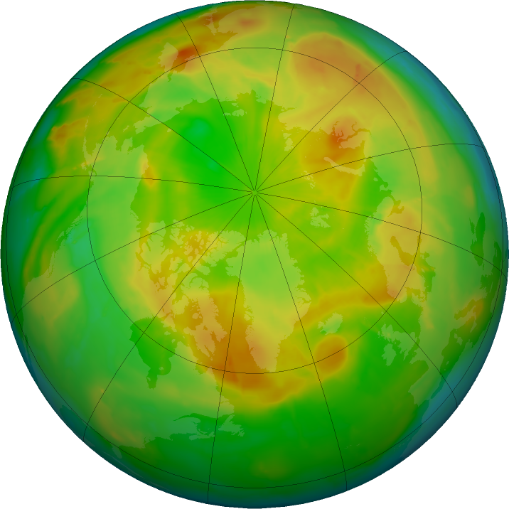 Arctic ozone map for 17 May 2011